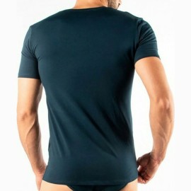 2 T-Shirt uomo Fila manica corta a V in cotone elasticizzato aderente 2