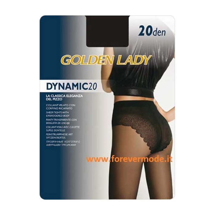 Collant donna Golden Lady Dinamic 20 velato con corpino sgambato