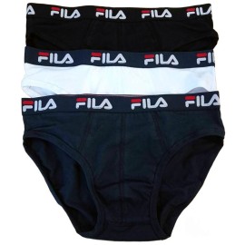 3 Slip uomo Fila in cotone elasticizzato con elastico...