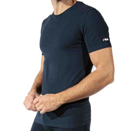 3 T-shirt uomo Fila manica corta girocollo in cotone...