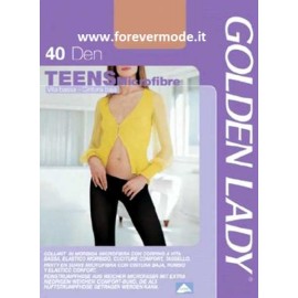 Collant donna Golden Lady Teens 40 in microfibra a vita bassa