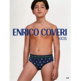 6 Slip bambino Coveri in cotone lavorati moda con elastico loggato