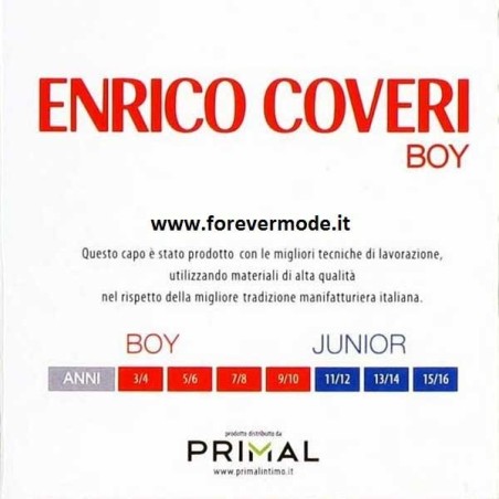 6 Boxer bambino Coveri in cotone con elastico interno e logo cucito