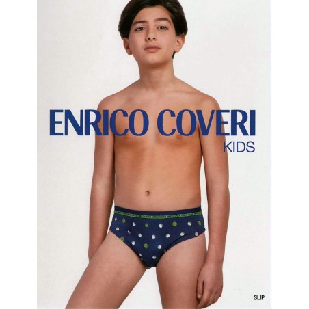 6 Slip bambino Coveri in cotone lavorati moda con elastico loggato