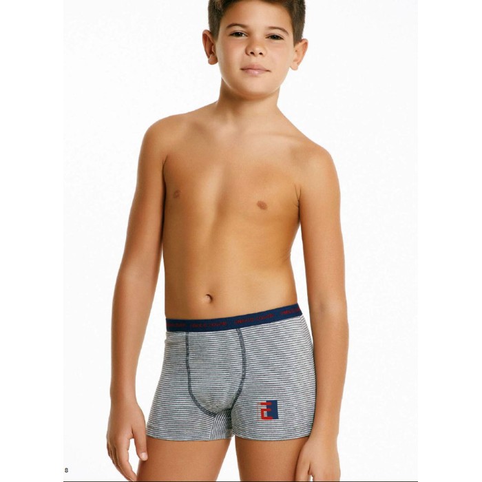 6 Boxer bambino Coveri in cotone lavorati moda con elastico loggato