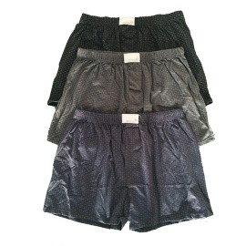 6 Boxer uomo Rossoporpora o Dolceluna in cotone pettinato cravatta con apertura bottone