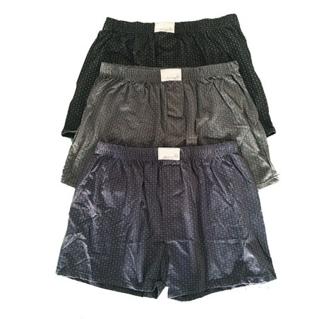 6 Boxer uomo Rossoporpora o Dolceluna in cotone pettinato cravatta con apertura bottone