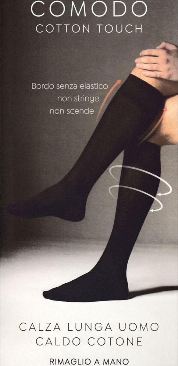 Paia di Calze da uomo Pezzini lunghe Sanitarie in caldo cotone