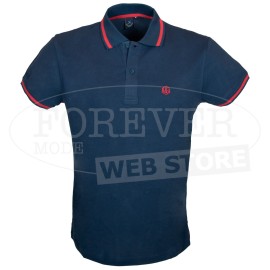 Polo uomo Baci Abbracci manica corta con logo frontale e sul collo