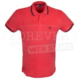 Polo uomo Baci Abbracci manica corta con logo frontale e sul collo 2