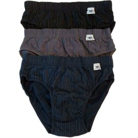 6 Slip uomo Gasoline Midi in puro cotone fondo scuro con elastico interno e logo