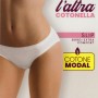 6 Slip donna Cotonella in cotone modal elasticizzato con elastici tubolari