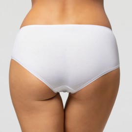 Slip culotte donna Pompea in cotone organico con elastici piatti comfort 2