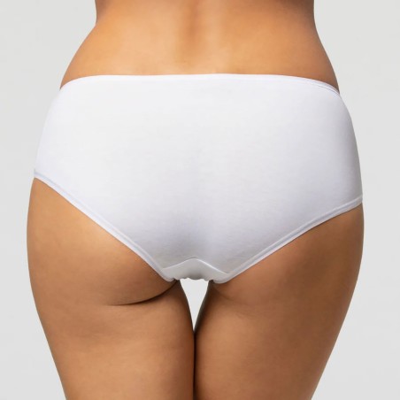 Slip culotte donna Pompea in cotone organico con elastici piatti comfort