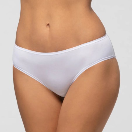 Slip donna Pompea in cotone organico con elastici piatti comfort