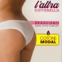 6 Brasiliane donna Cotonella in cotone modal con elastici tubolari comfort