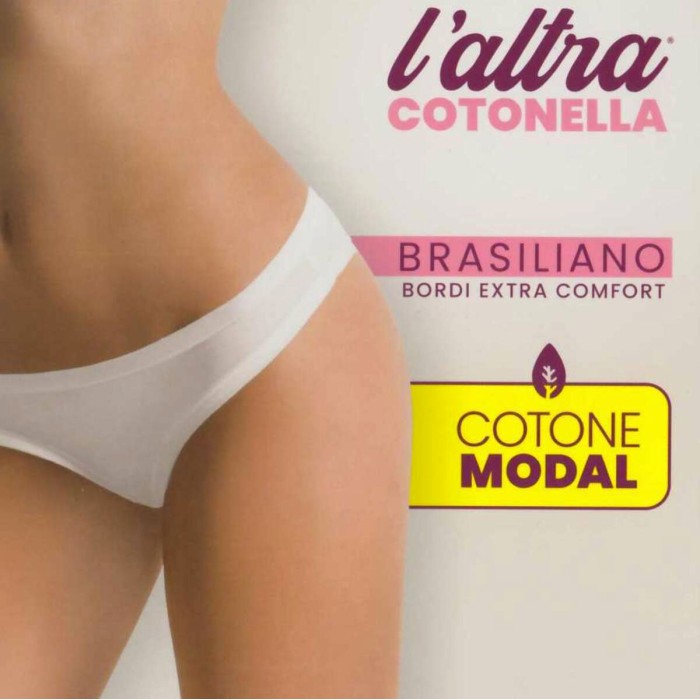 6 Brasiliane donna Cotonella in cotone modal con elastici tubolari comfort