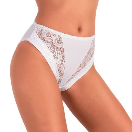 3 Slip donna Jadea Midi cotone modal elasticizzato e pizzo