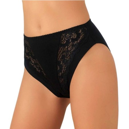 3 Slip donna Jadea Midi cotone modal elasticizzato e pizzo