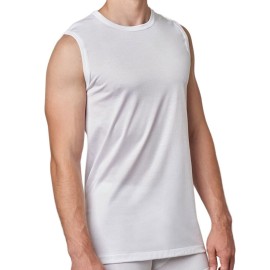 T-shirt smanicata uomo Gicipi a girocollo in morbido e leggero filoscozia