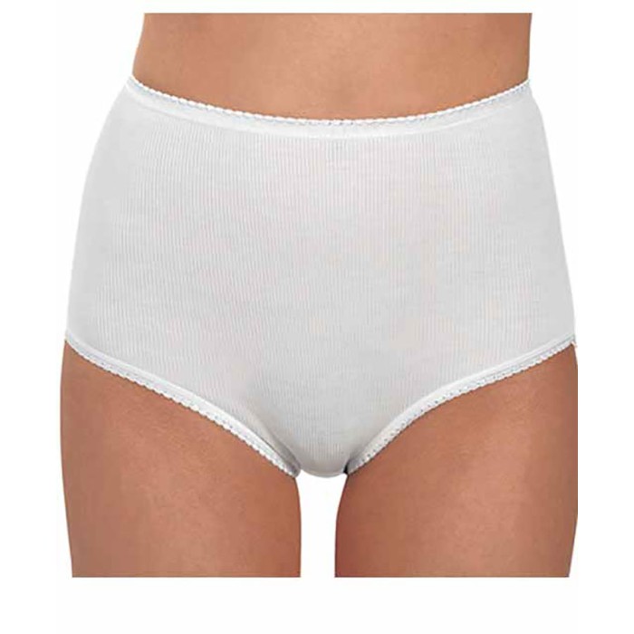 12 Slip culotte donna Felis in cotone a costina in taglia Extra Large