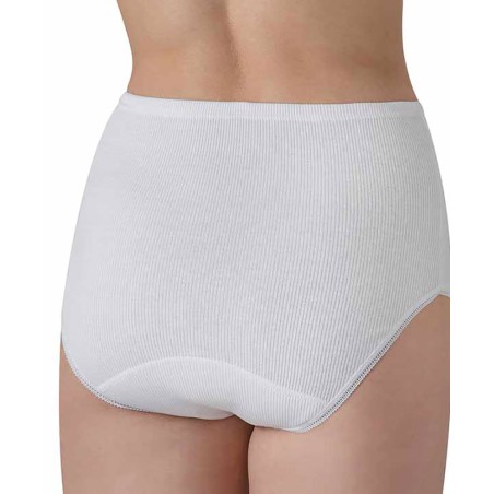 6 Slip culotte donna Felis in cotone a costina in taglia Extra Large
