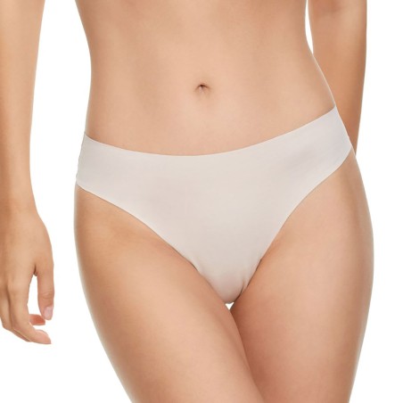 3 Slip brasiliana donna Jadea in cotone e pizzo con taglio laser invisibile