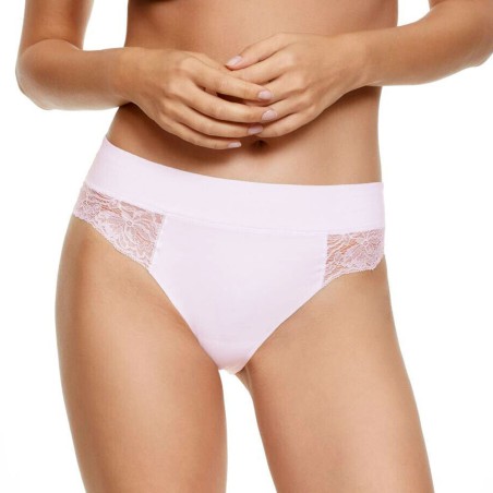 3 Slip da donna Jadea in cotone e pizzo con taglio laser invisibile