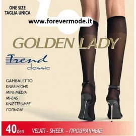 3 Paia di Gambaletti donna Golden Lady Trend 40 den in morbida lycra