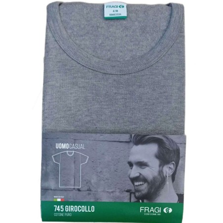 3 T-Shirt uomo Fragi Ever manica corta a girocollo in caldo cotone invernale