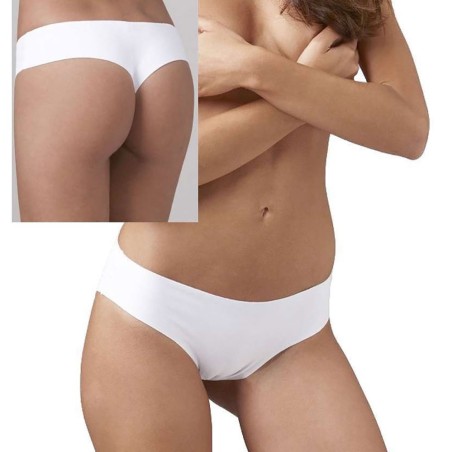 3 Brasiliane donna Emy in cotone elasticizzato con taglio laser invisibile