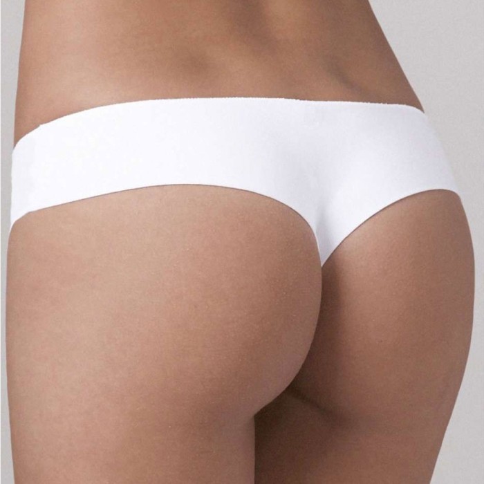 3 Brasiliane donna Emy in cotone elasticizzato con taglio laser invisibile