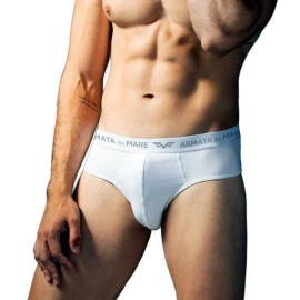 3 Slip uomo Armata di Mare in cotone elasticizzato vita bassa con elastico loggato