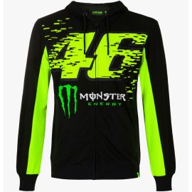 Valentino Rossi VR46 Monster felpa ufficiale uomo con cappuccio e tasche