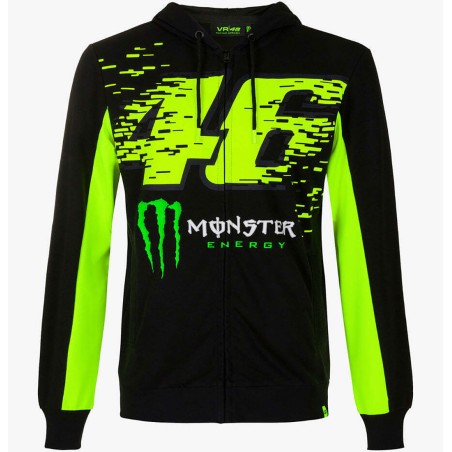 Valentino Rossi VR46 Monster felpa ufficiale uomo con cappuccio e tasche