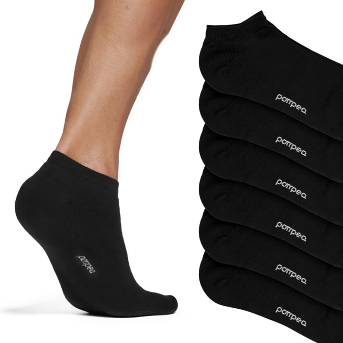 3 Paia Minicalze donna Pompea in cotone liscio con interno in spugna soft