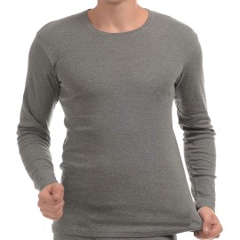 3 T-shirt uomo Coveri manica lunga a girocollo in caldo cotone felpato invernale 2