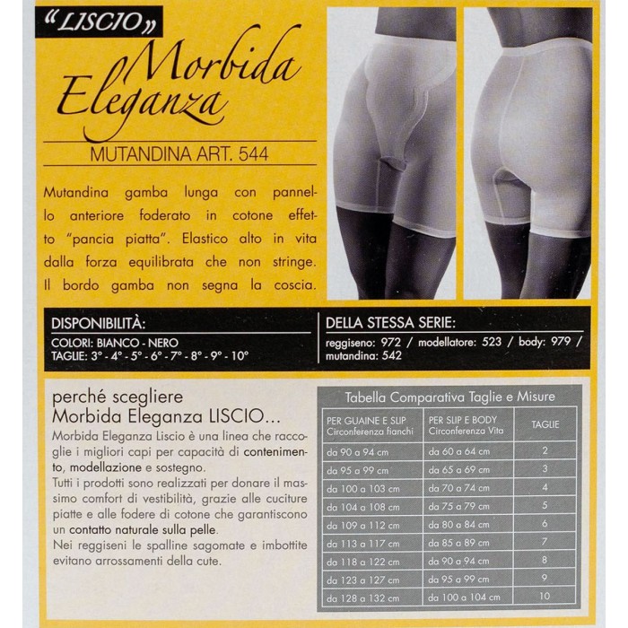 Guaina donna Gios alta in microfibra modellante con gamba