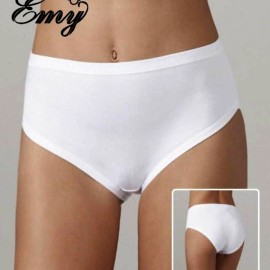 3 Slip donna Emy alte in cotone e modal con elastici tubolari comfort 2