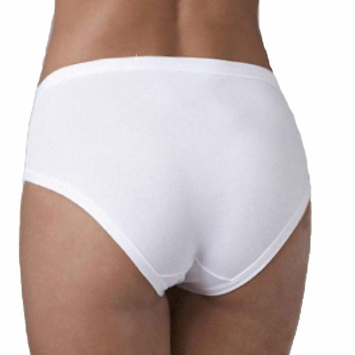 3 Slip donna Emy alte in cotone modal e pizzo con elastici tubolari comfort