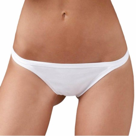 3 Slip tanga donna Emy no perizoma in cotone modal elasticizzato a vita bassa