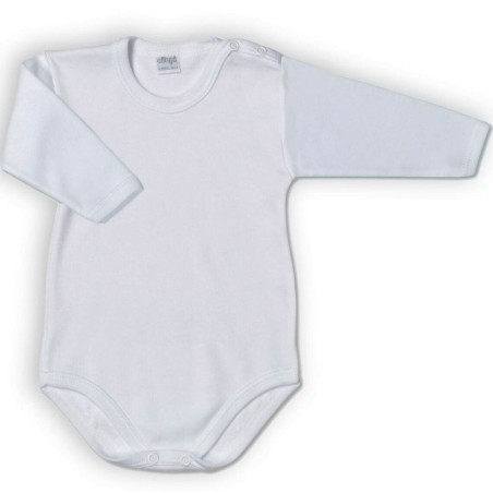 3 Body neonato bambino Ellepi in cotone felpato a manica lunga aperti in spalla