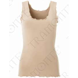 2 Canottiere donna Tramonte spalla larga in micro modal balza pizzo 2