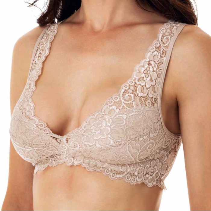 Bralette donna Tramonte senza ferretto non imbottito tutto pizzo
