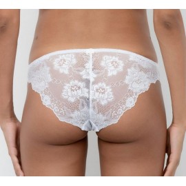 Slip donna Lormar tutto in pizzo elasticizzato e micro tulle 2