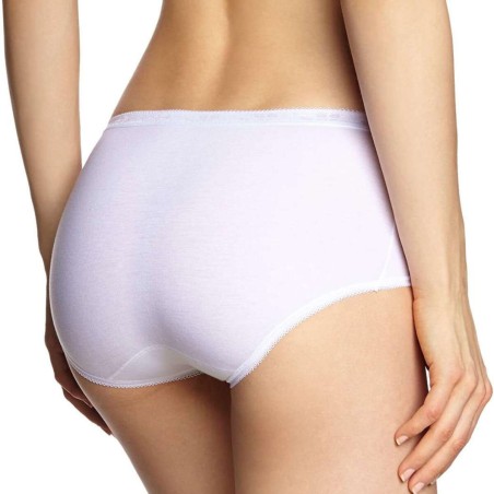 2 Slip da donna Sloggi midi classiche in morbido cotone elasticizzato