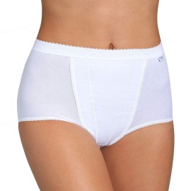 2 Culotte da donna Sloggi maxi in cotone elasticizzato a contenimento medio