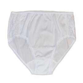 2 Slip donna Gicipi Midi in leggero filo di scozia con inserti in pizzo