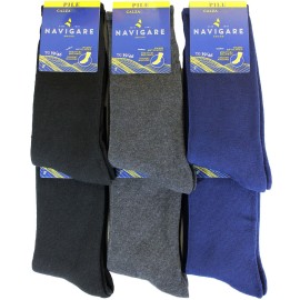 6 Paia di Calze uomo Navigare corte in caldo pile comfort