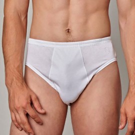 3 Slip uomo Gicipi Alti in fresco filoscozia con elastico interno e logo ricamato